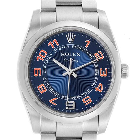 rolex air king blue